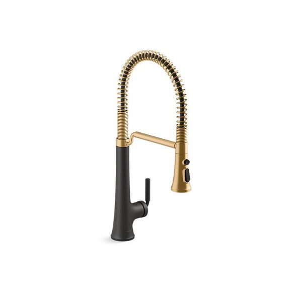 Kohler Tone Pull-Down Single-Handle Semi-Professional Kitchen Sink Faucet 23765-BMB